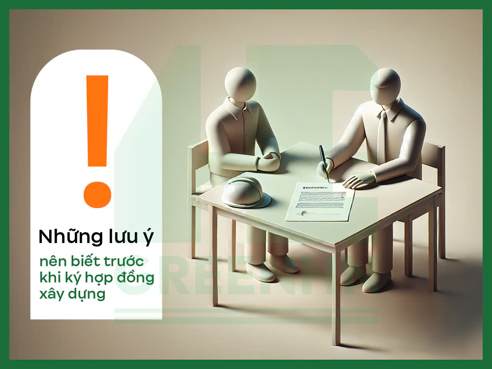 Lưu ý trước khi ký hợp đồng xây dựng