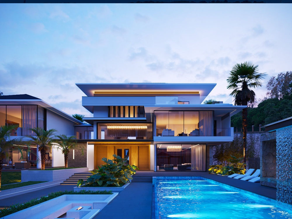 mau biet thu nha vuon 2000m2 co be boi hien dai