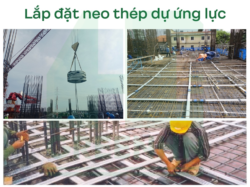 Lắp đặt neo thép dự ứng lực
