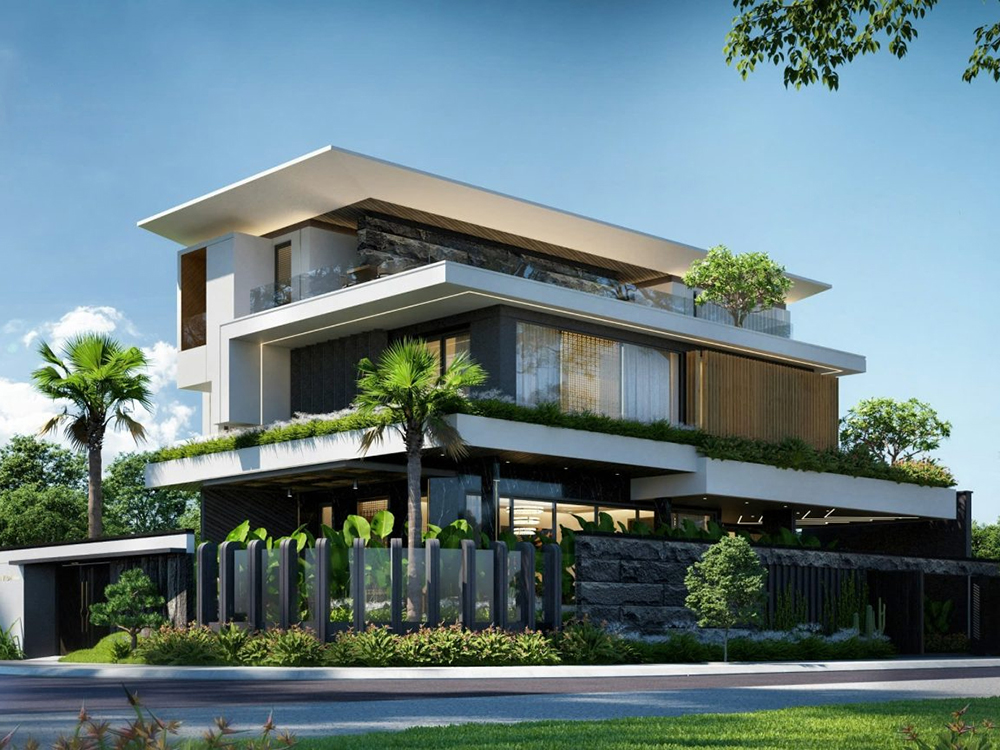 Biệt thự hiện đại nhà vườn sân vườn tươi mát rộng 500m2 