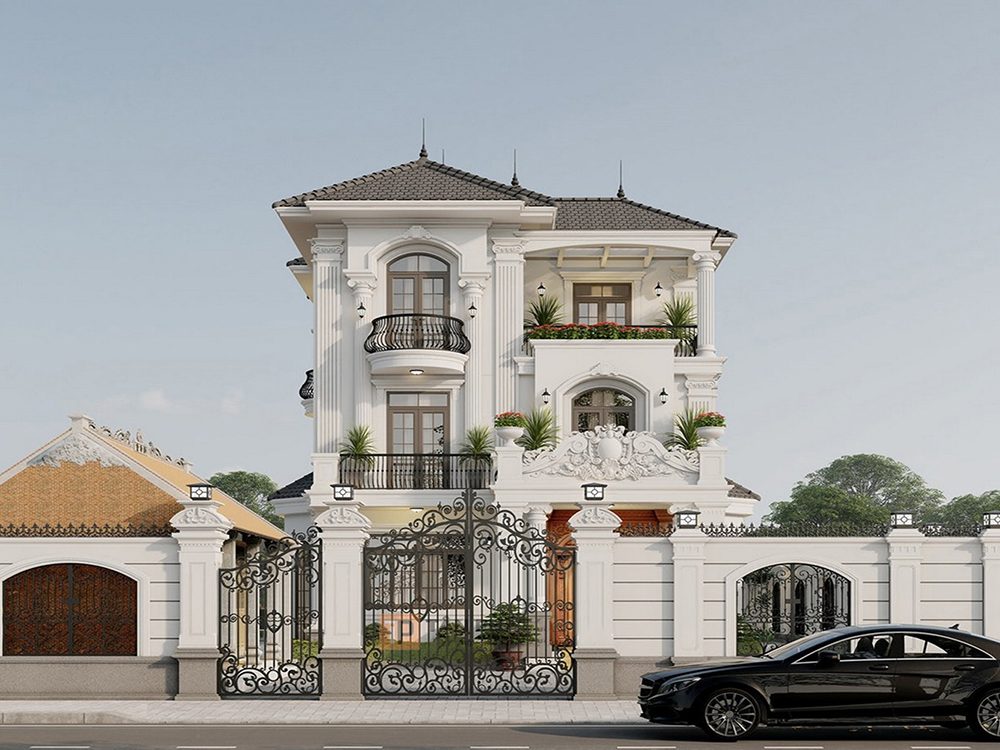 Biệt thự Tân Cổ Điển 400m2 nổi bật với kiến trúc tinh tế và đẳng cấp