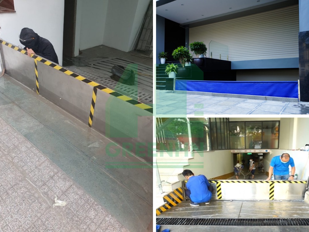 Cửa chống ngập tháo lắp bằng tay
