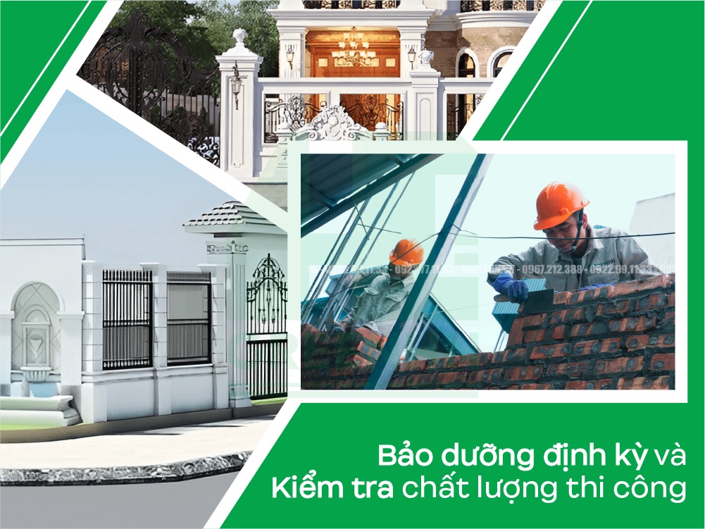 Bảo dưỡng định kỳ và kiểm tra chất lượng thi công