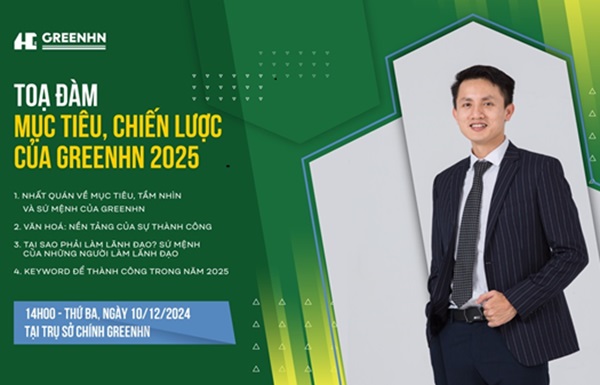 Tọa đàm: Mục tiêu, chiến lược GreenHN 2025