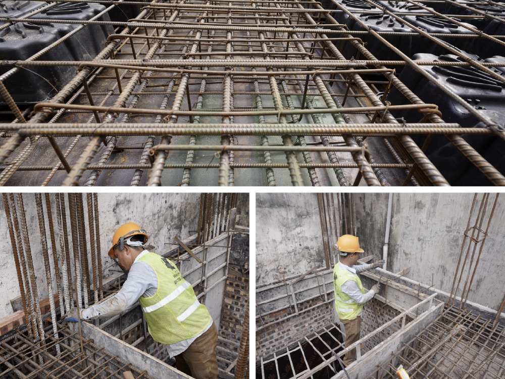 Bố trí thép chống chọc thủng