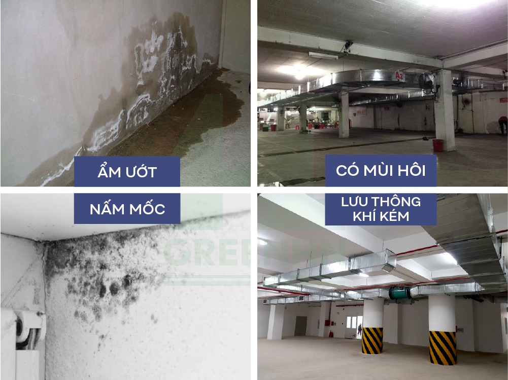 Vấn đề thương gặp khi sử dụng tầng hầm