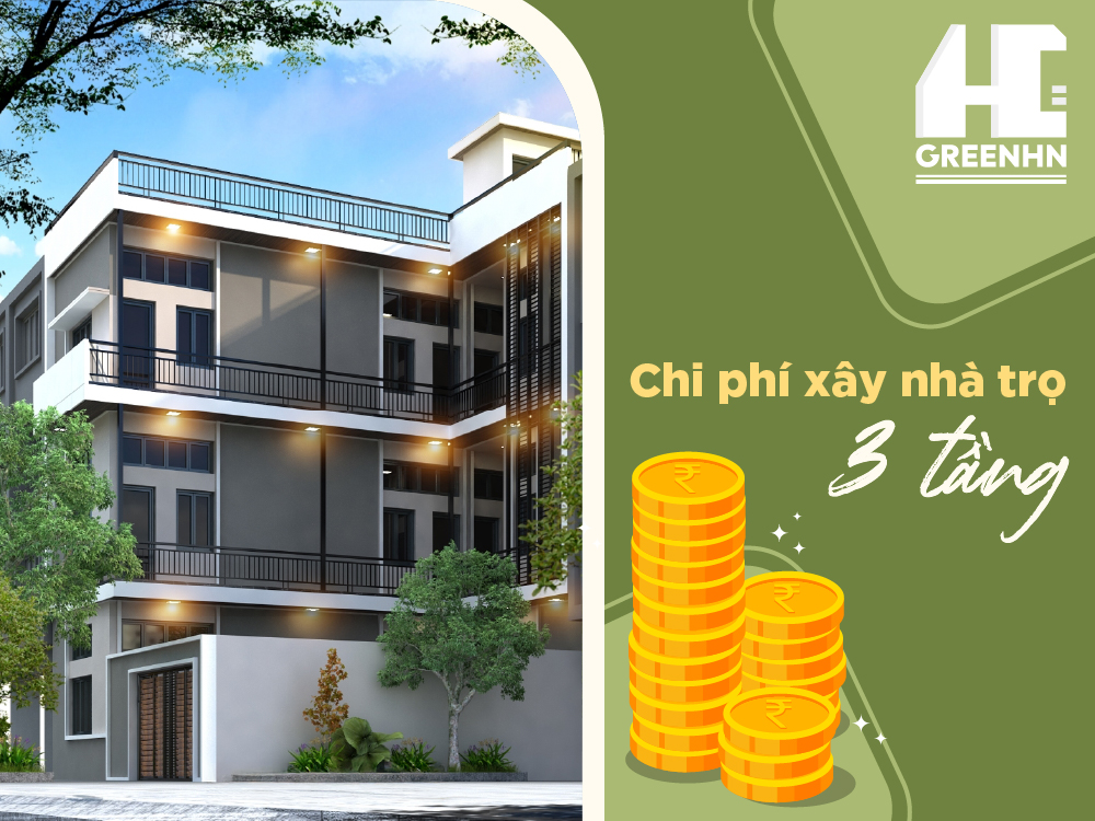Chi phí xây nhà trọ 3 tầng hết bao nhiêu