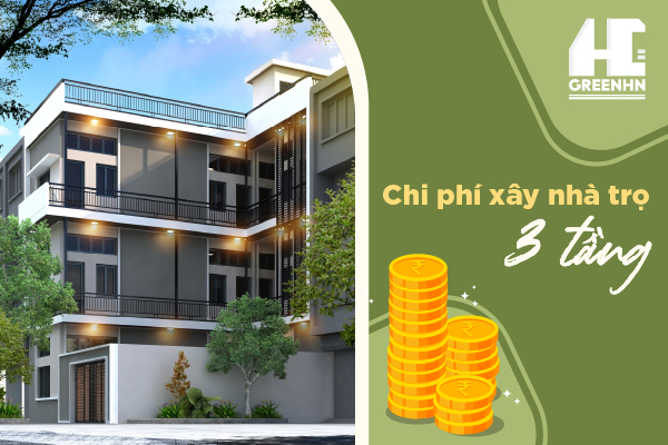 Dự toán chi phí xây nhà trọ 3 tầng giá rẻ, tối ưu công năng