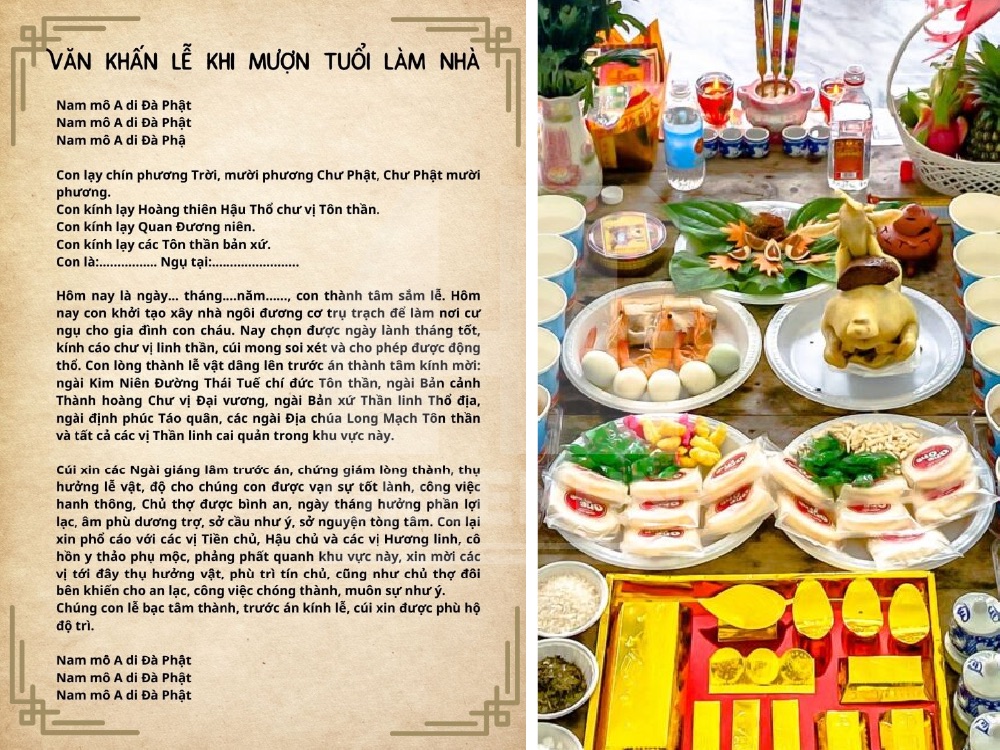 Sắm lễ cho thủ tục mua lại nhà khi mượn tuổi