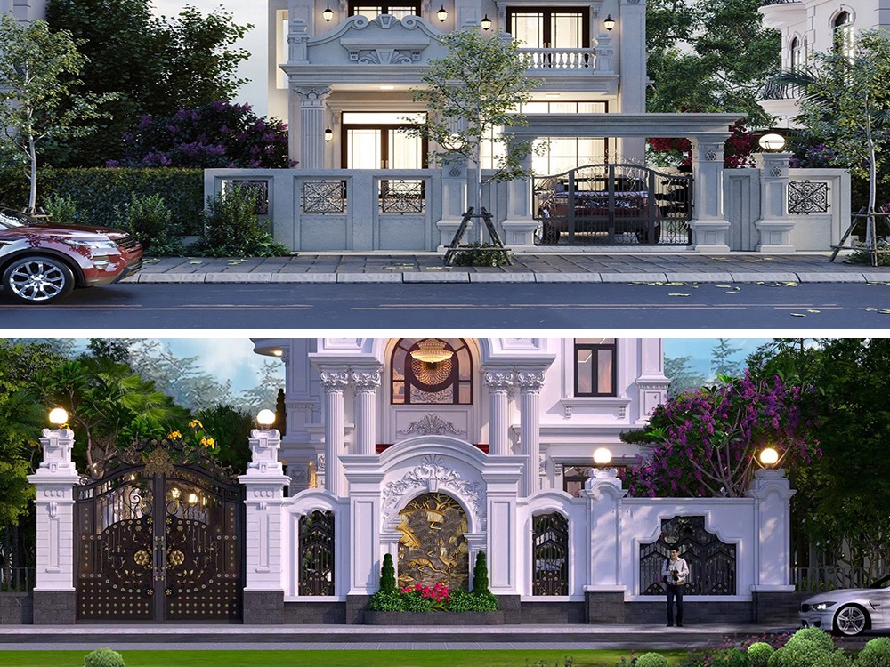  mẫu hàng rào biệt thự tân cổ điển đẹp nhất với thiết kế ấn tượng, chất liệu cao cấp