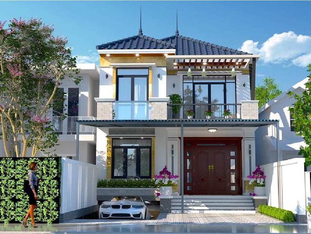 Nhà phố bán hầm 2 tầng đơn giản