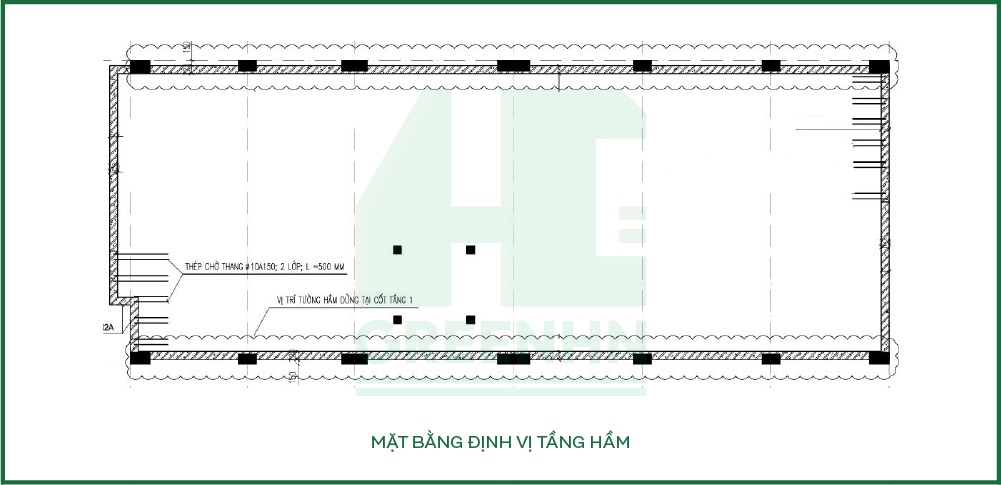 Mặt bằng bán hầm nhà anh Thanh - Ngõ Giếng