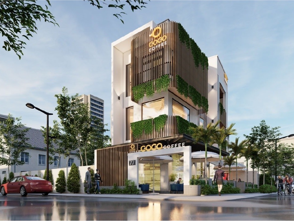Nhà 2 mặt tiền kinh doanh cafe