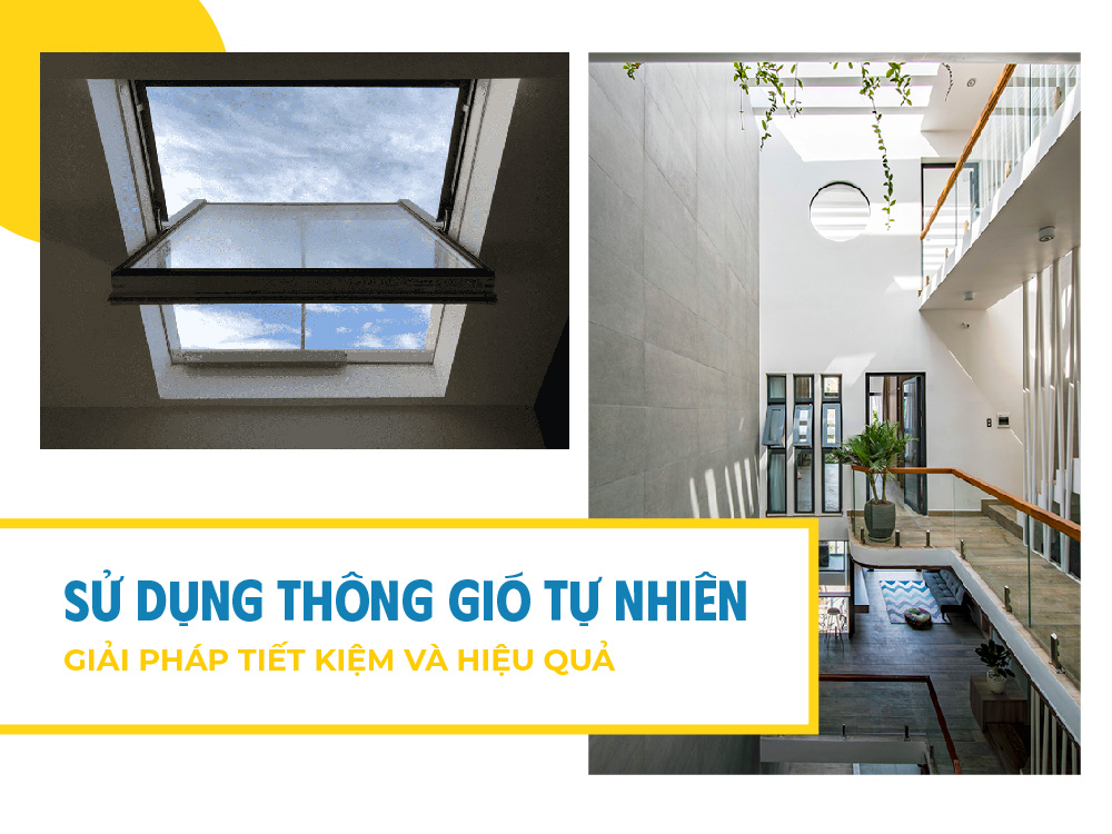 Sử dụng thông gió tự nhiên cho nhà phố