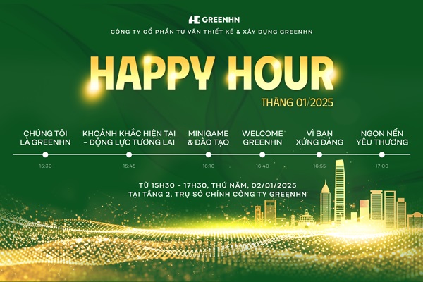 Happy Hour GreenHN tháng 1/2025: Chào năm mới - năng lượng mới!