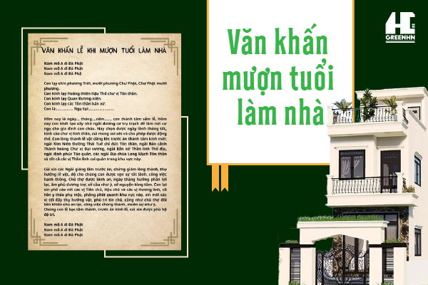 Bài văn khấn mượn tuổi làm nhà đầy đủ, chuẩn phong thủy 2025