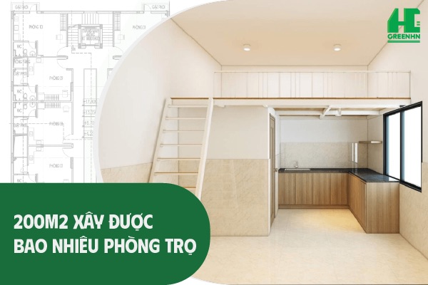 Diện tích 200m2 xây được bao nhiêu phòng trọ? Chi phí dự trù