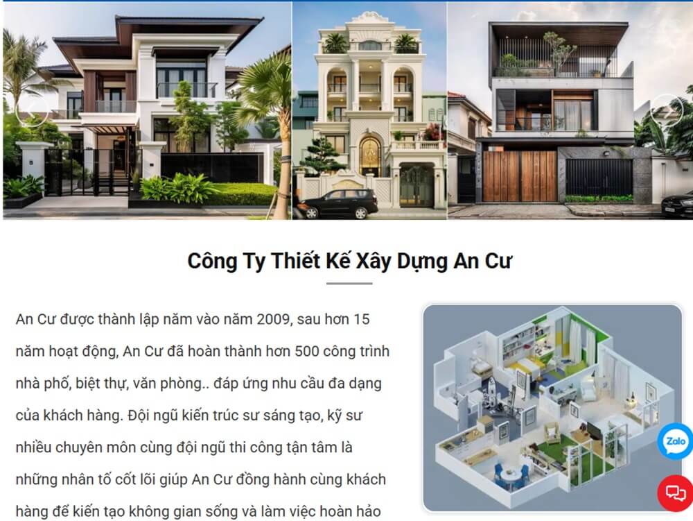 Top 10 nhà thầu xây dựng giá cạnh tranh - An Cư