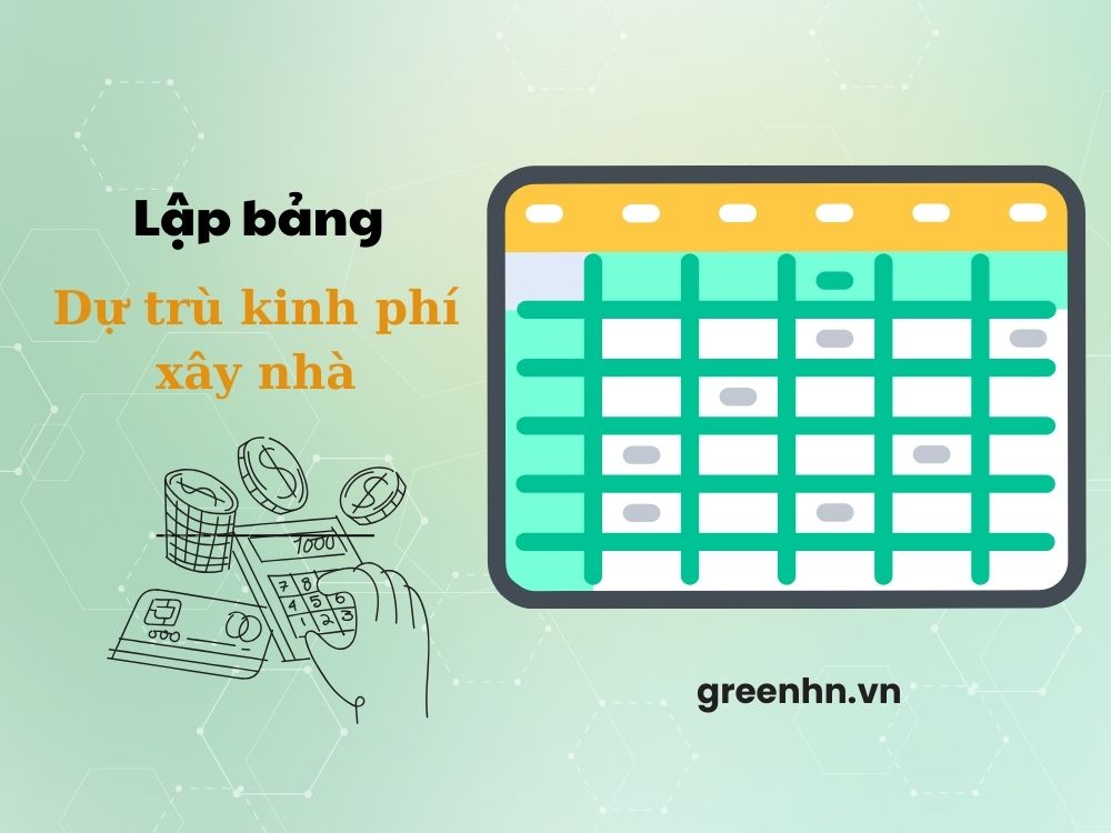 Lập bảng dự toán chi phí xây nhà khoa học