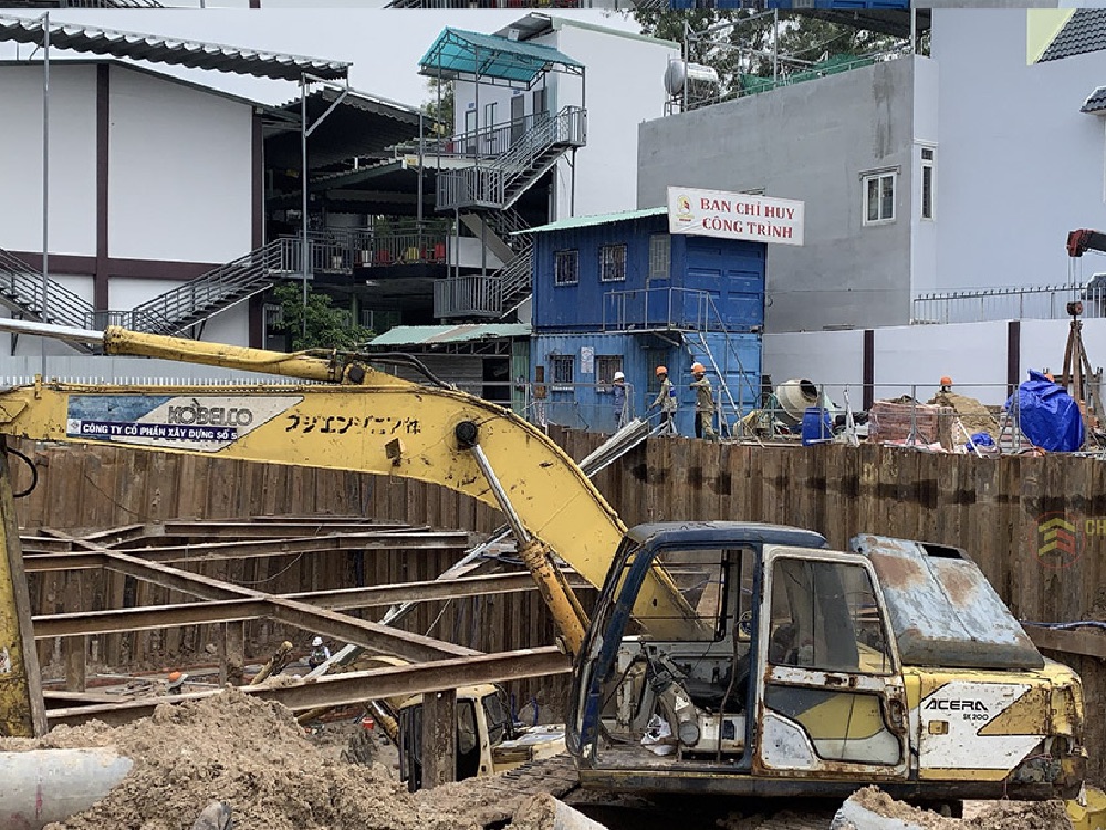 Biện pháp thi công tầng hầm nhà cao tầng bằng cách đào đất trước rồi thi công nhà từ dưới lên