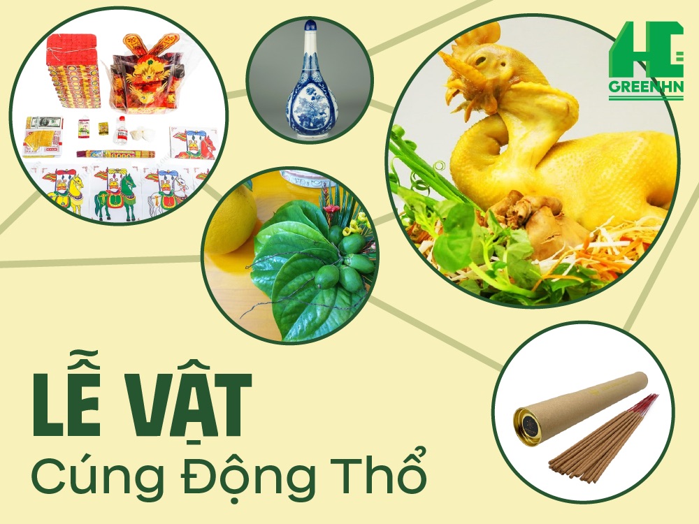 Lễ vật cúng động thổ