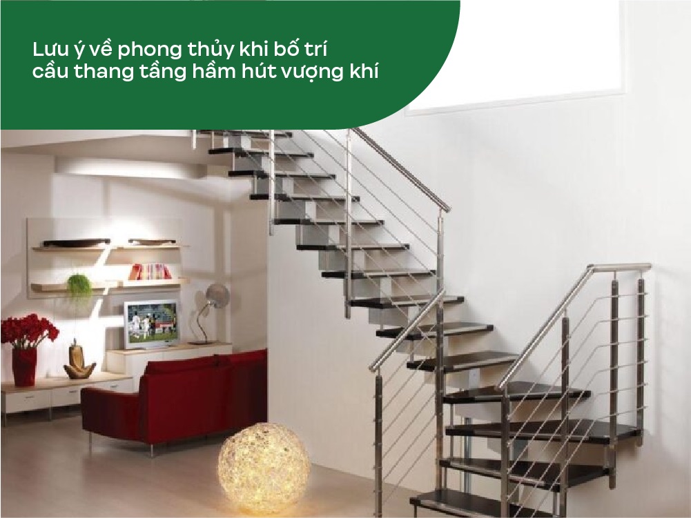 Phong thủy bố trí cầu thang tầng hầm vượng khí