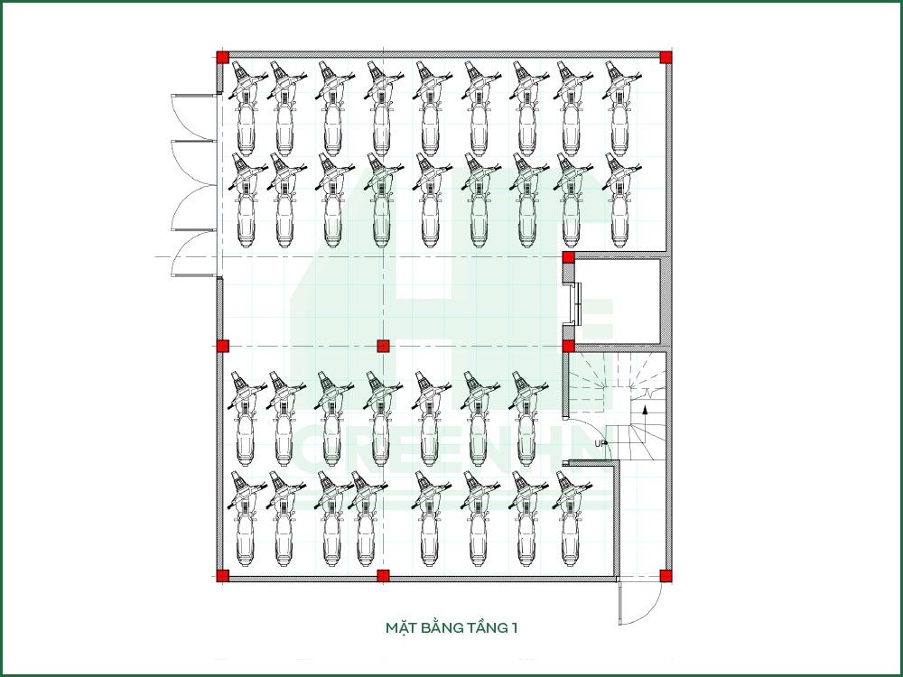 Mặt bằng tầng điển hình chị Hà - Hoài Đức
