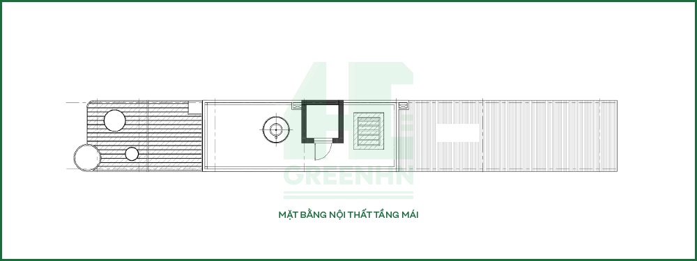 Mặt bằng tầng mái anh Đạo - Thanh Trì