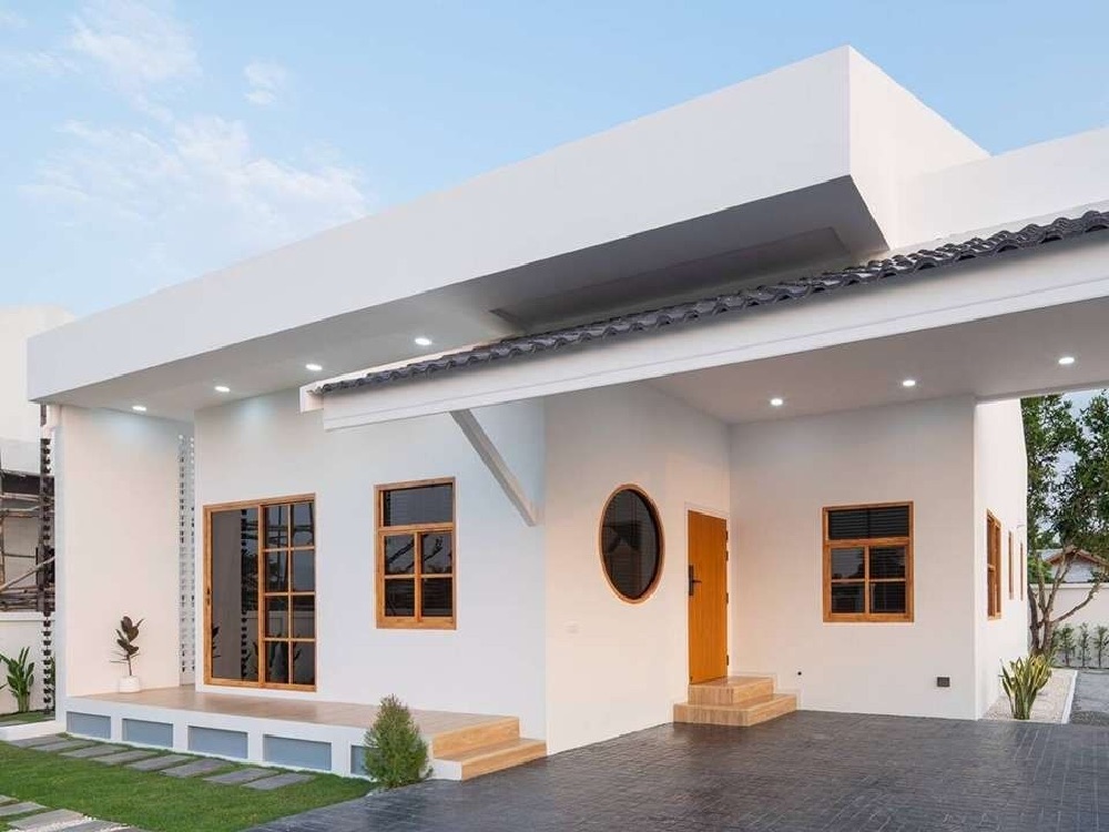 Mẫu nhà cấp 4 mái bằng 100m2