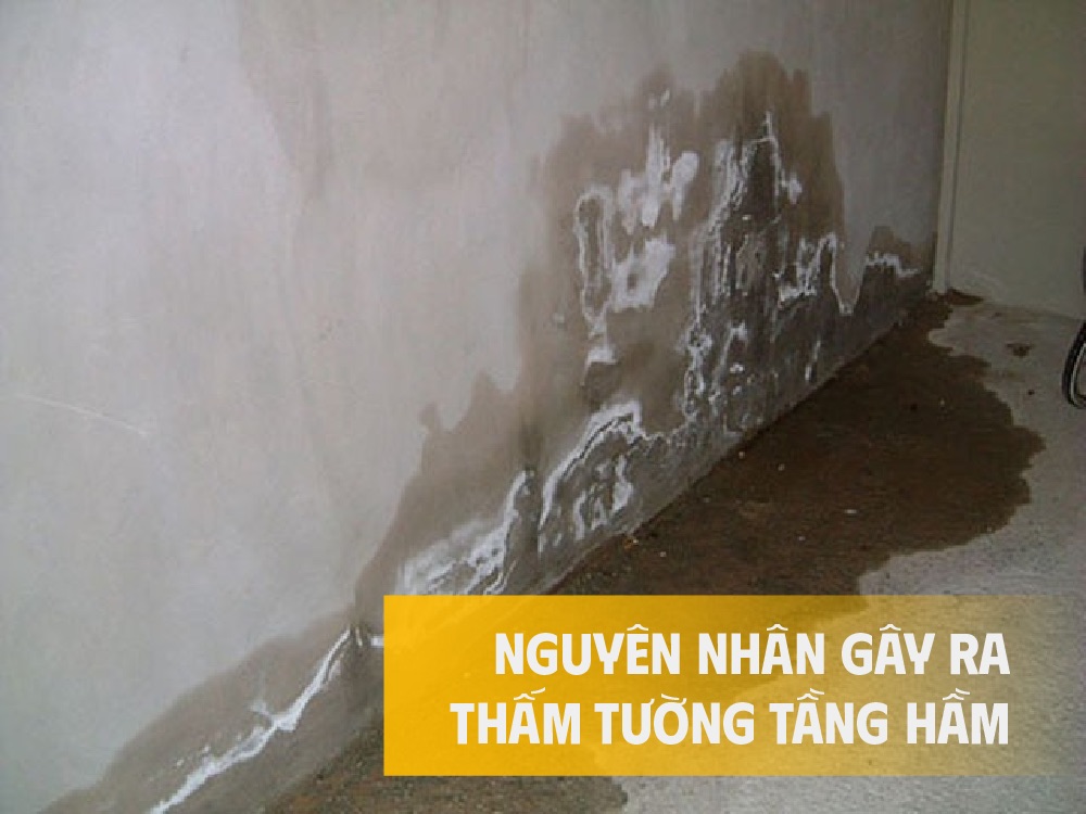 Nguyên nhân thấm tường tầng hầm