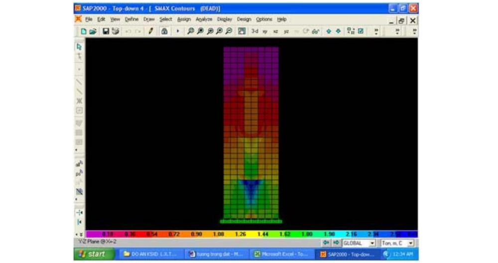 Tính toán tường vây tầng hầm 10