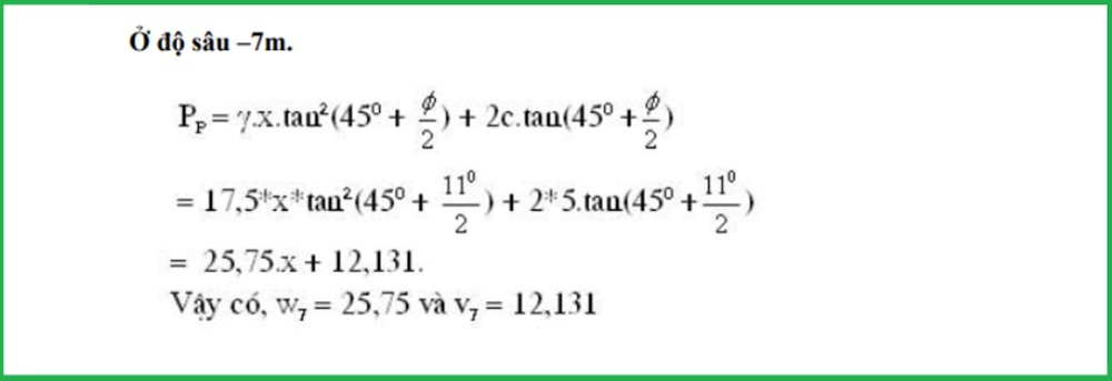Tính toán tường vây tầng hầm 2