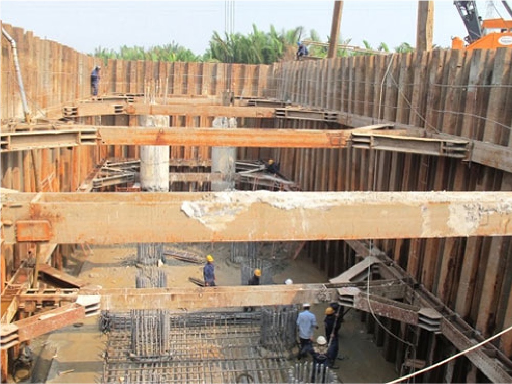 Tường cừ thép